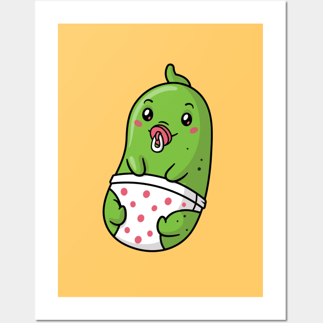 Baby Pickle Wall Art by zoljo